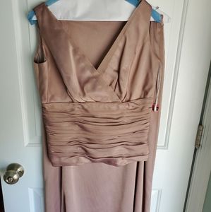 Two piece taupe formal outfit size 10